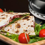 G3Ferrari elektrischer Pizzaofen Delizia Pizzamaker 1200 W für Pizza Ø 31cm schwarz Pizzamaker mit feuerfestem Naturstein