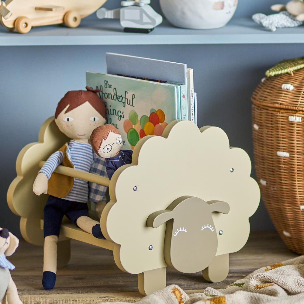 Bloomingville MINI Dolly Bücherständer Schaf grün MDF Kinderzimmer Regal