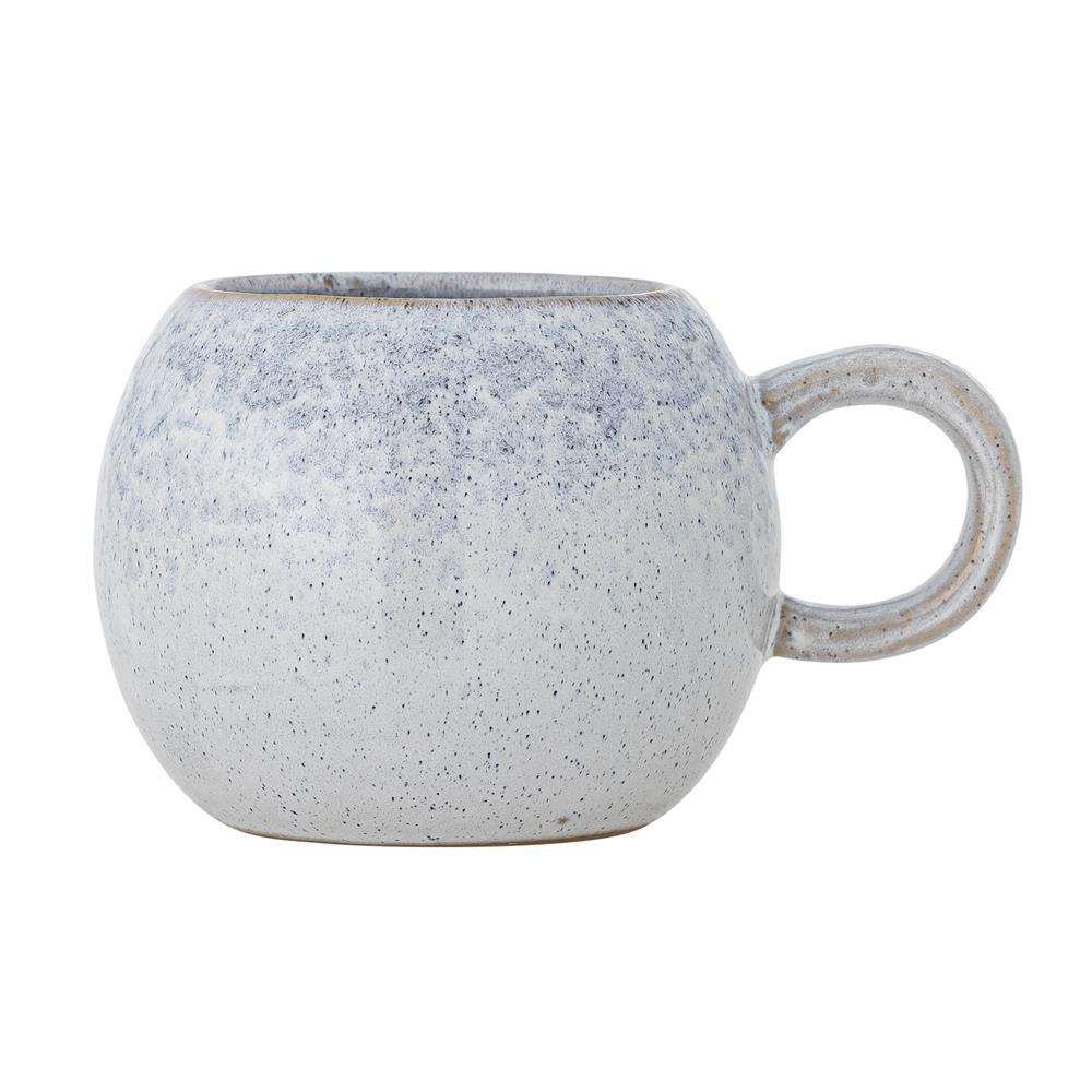 Bloomingville Paula Becher Blau Steingut 410ml großer Kaffeebecher