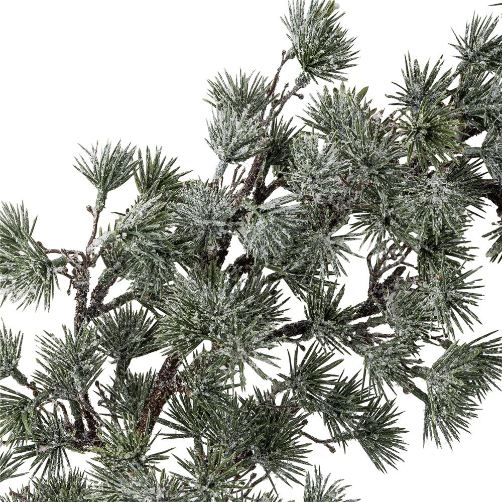 Bloomingville Cedar Kranz, Grün, Weihnachtskranz Kunstkranz mit Frost-Effekt 50 cm