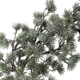 Bloomingville Cedar Kranz, Grün, Weihnachtskranz Kunstkranz mit Frost-Effekt 50 cm