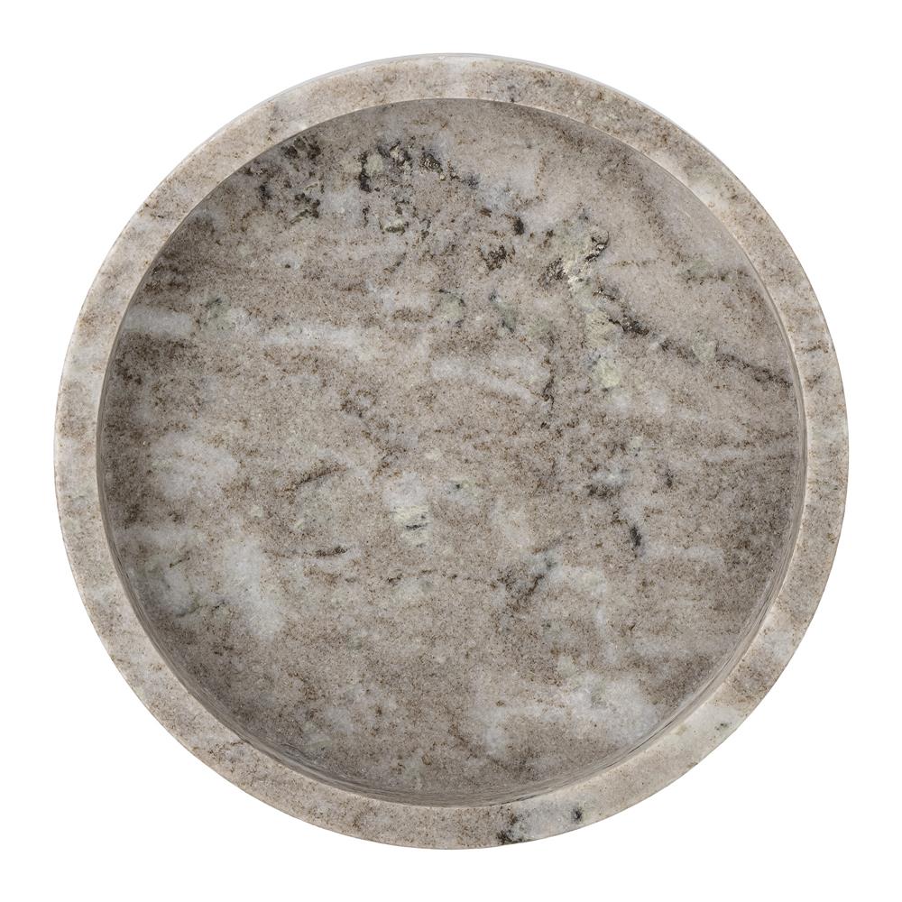 Bloomingville Ivette Tablett, rund, Marmor, 20 cm, dekorative elegante Schale