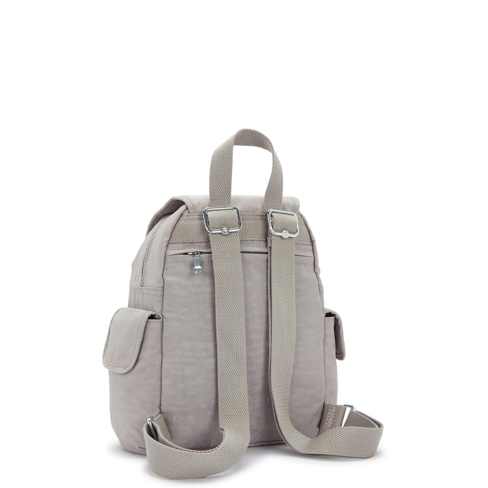 Kipling CITY PACK MINI, Extra kleiner Rucksack, Grey Gris (grau), 9L, Kompakt & Stylisch