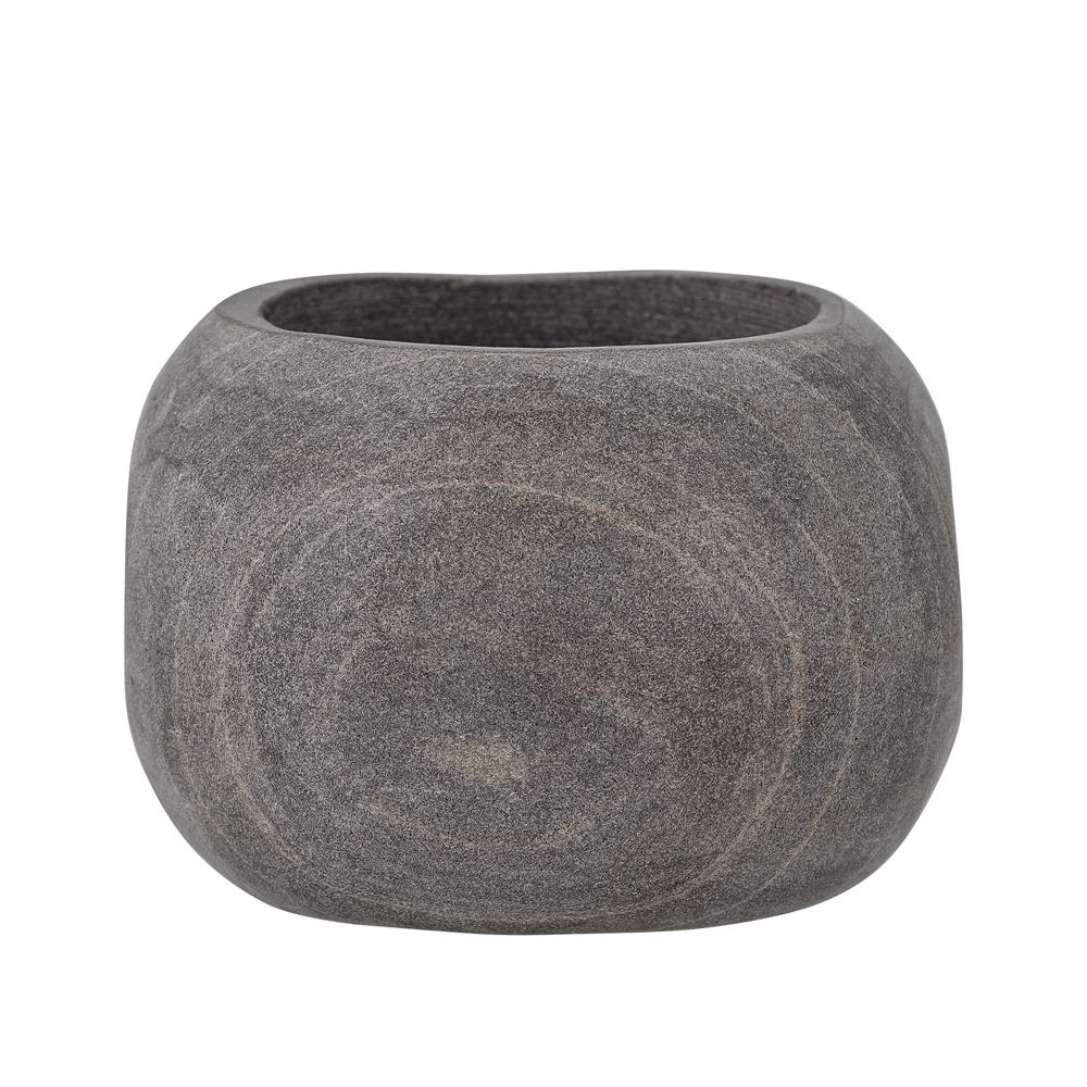 Bloomingville Melli Teelichthalter, Grau, Marmor L10xH7xB10 cm