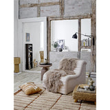 Bloomingville Evi Tablett Marmor Braun 22 x 4 cm Blütenform
