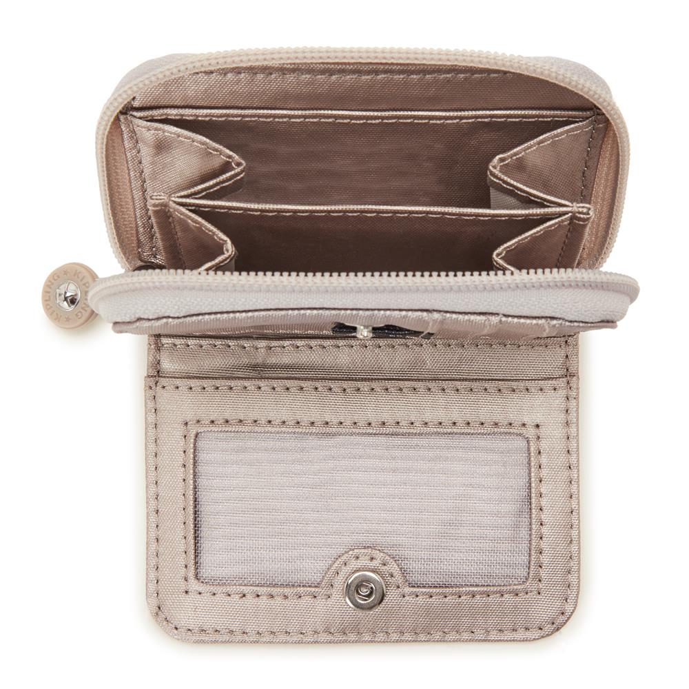 Kipling TOPS, Kleines Portemonnaie, Metallic Glow (beige), Geldbörse, Brieftasche