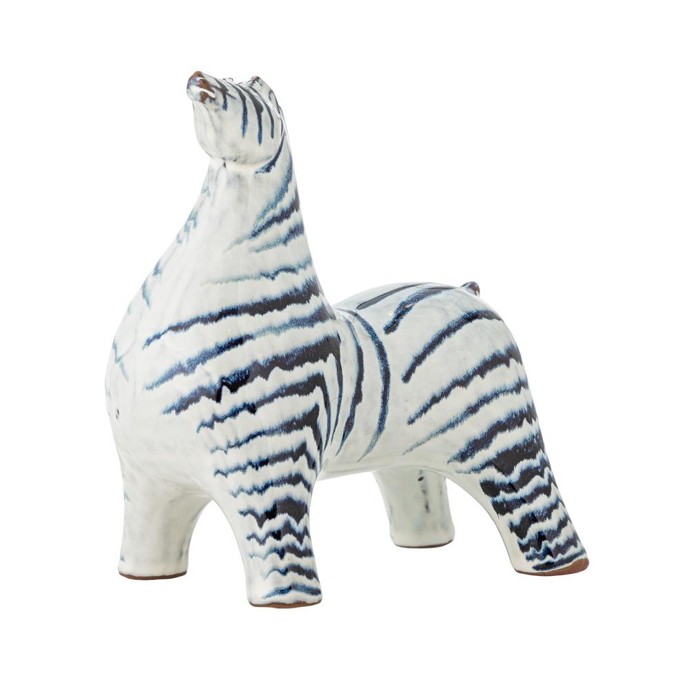 Bloomingville Zayn Deko aus Steingut in Blau – tierische Dekofigur für Wohnzimmer & Regal