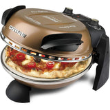 G3Ferrari elektrischer Pizzaofen Delizia 1200 W für Pizza Ø 31cm kupfer Pizzamaker mit feuerfestem Naturstein