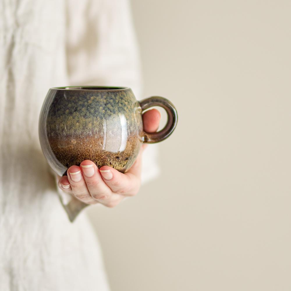 Bloomingville Paula Tasse Braun Steingut 275ml Kaffeetasse