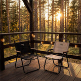 NILS CAMP Klappstuhl – faltbarer Campingstuhl für Garten & Outdoor, schwarz