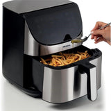 Ariete Airy Fryer Metal, Silber, Heißluftfritteuse, 7L, 1800W