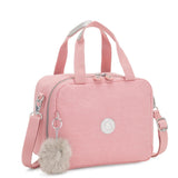 Kipling MIYO, Große Lunchbox, Bridal Rose (rosa), Frühstückstasche mit Trolleyschlaufe