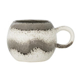 Bloomingville Paula Becher Grau Steingut 410ml großer Kaffeebecher