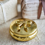 Bloomingville Meera Gefäß mit Deckel Gold Metall Weihnachtsdose Aufbewahrungsdose