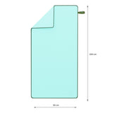 NILS Mikrofaserhandtuch 200x90 cm in Grün - schnelltrocknendes Handtuch für Camping, Strand & Sport