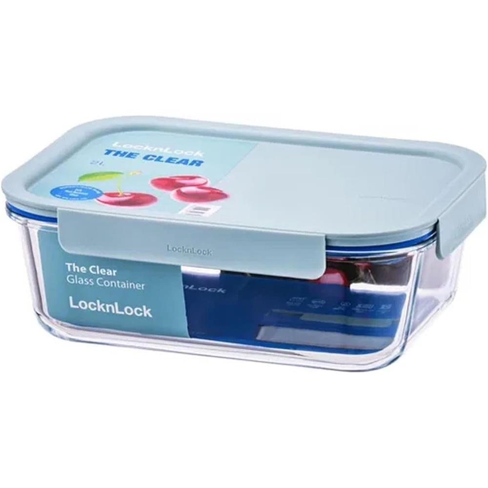 LocknLock OVEN GLASS Frischhaltedose 2 L, ofenfest bis 400 °C