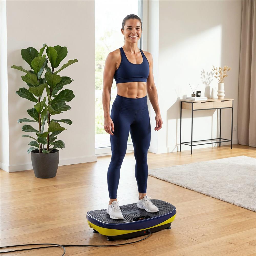 Vibrationsplatte mit 3D-Matte, Bluetooth und Lautsprecher | HMS SVP11