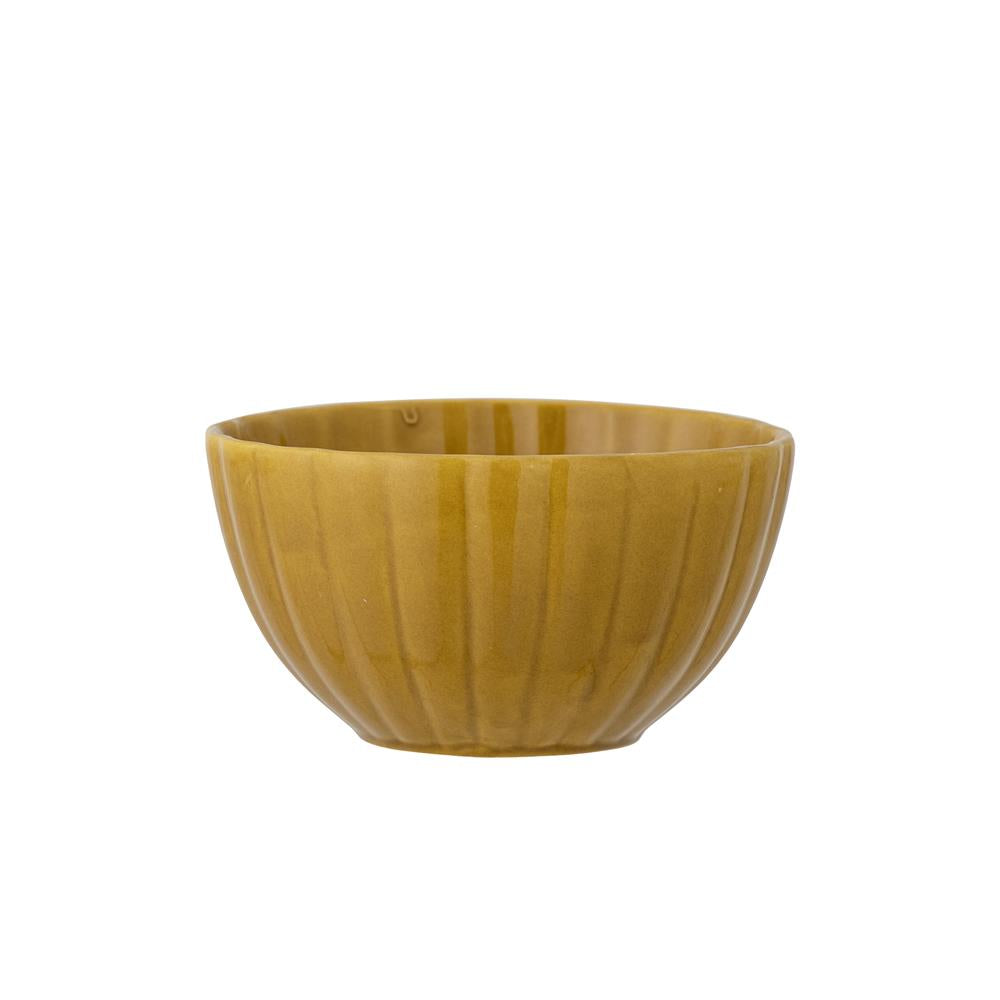 Bloomingville Latina Schale, Gelb, Steingut, 400 ml, dänisches Design