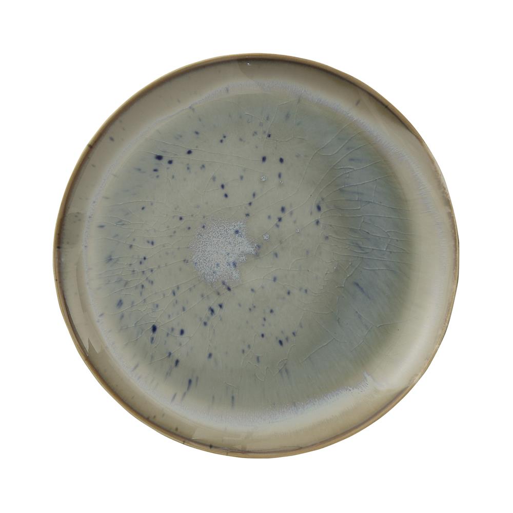 Bloomingville Heather Teller Braun/Beige 27cm Steingut Speiseteller Essteller Boho Design