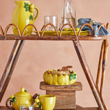 Bloomingville Limone Schale Steingut gelb D21xH6,5 cm 1090 ml mediterran