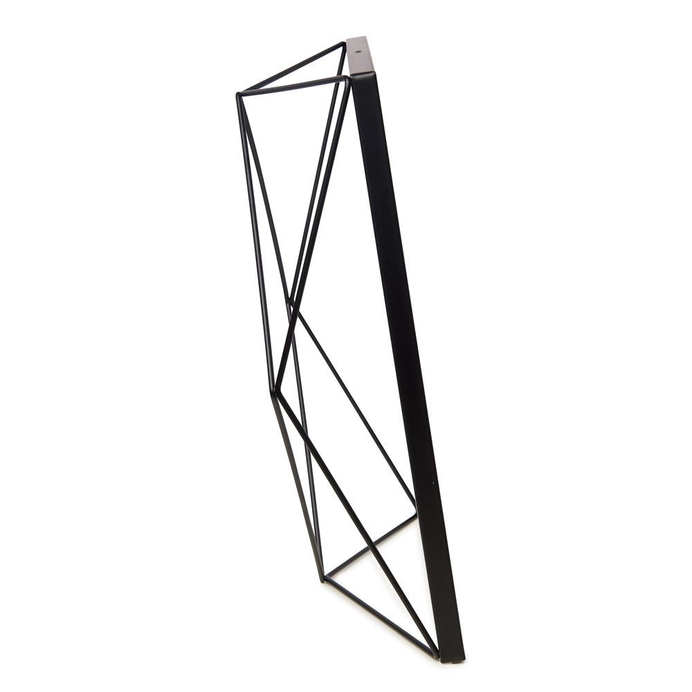 Umbra Prisma Geometrischer Bilderrahmen 30x25 cm Schwarz Moderner stylischer Fotorahmen zum Aufhängen oder Aufstellen