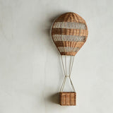 Bloomingville MINI Huggi Wandkorb natur - Rattan Wandkorb Heißluftballon für Kinderzimmer & Aufbewahrung