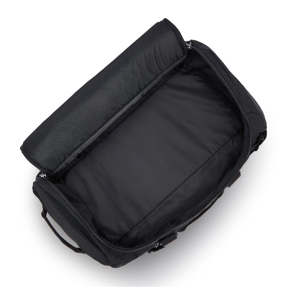 Kipling JONIS S, Kleiner umwandelbarer Rucksack, Black Noir (schwarz), 32L, Sporttasche