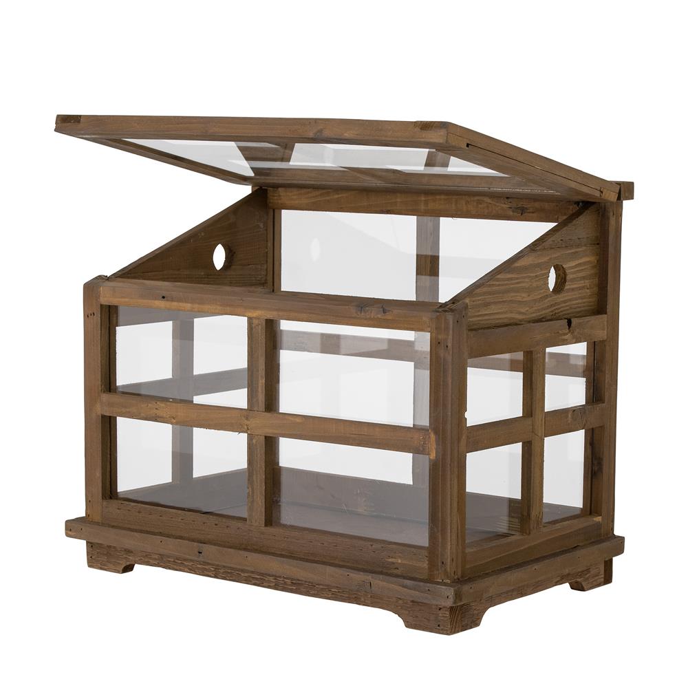 Bloomingville Marti Display-Kasten Braun Tannenholz L40xH33xW25 cm – dekorativer Schaukasten
