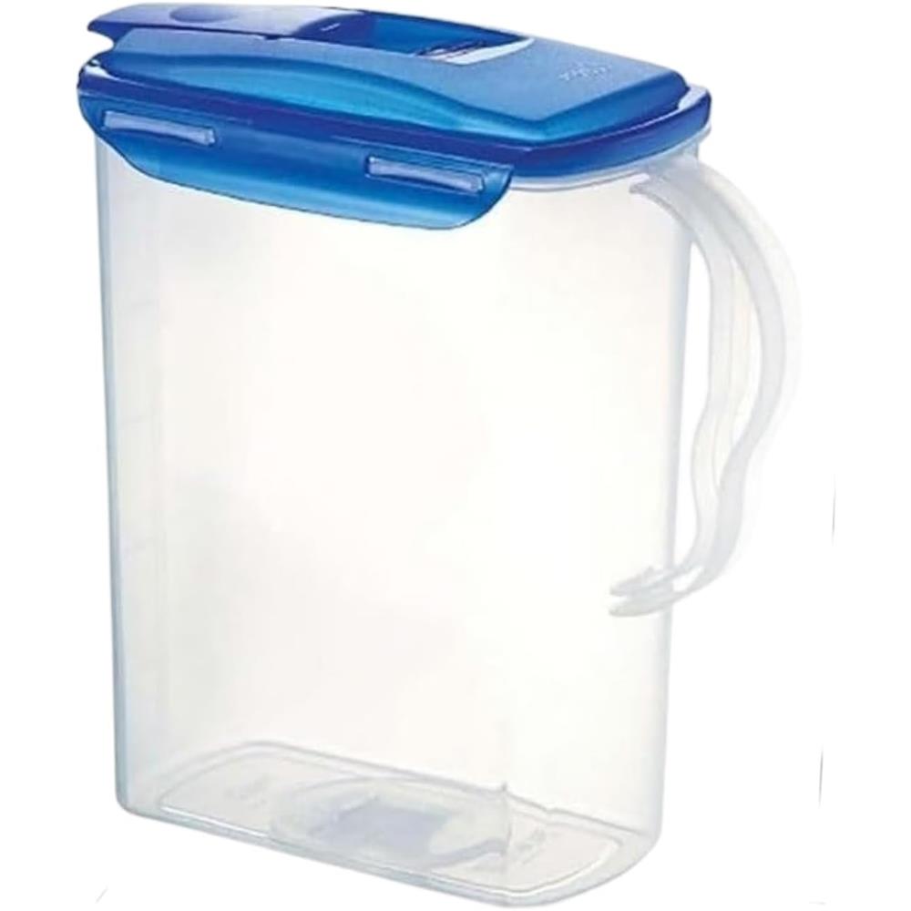 LocknLock Kühlschrankkrug 3L blau - Kunststoff, Krug mit Deckel, BPA-frei, auslaufsicher