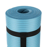 Yogamatte 183 x 61 x 1,2 cm Fitnessmatte Blau Gymnastikmatte rutschfest | HMS YM07