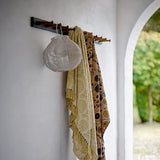 Bloomingville Eydis Decke 160x130 cm – Nachhaltige Baumwolle mit floralem Druck & Fransen