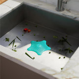 Umbra Starfish Abfluss Haarfänger mit Saugnäpfen, Silikon Abflusssieb, in Türkis