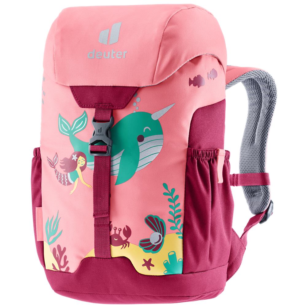 deuter Schmusebär, Kinderrucksack, Meerjungfrau mit Delfin (pink), Kindergartenrucksack