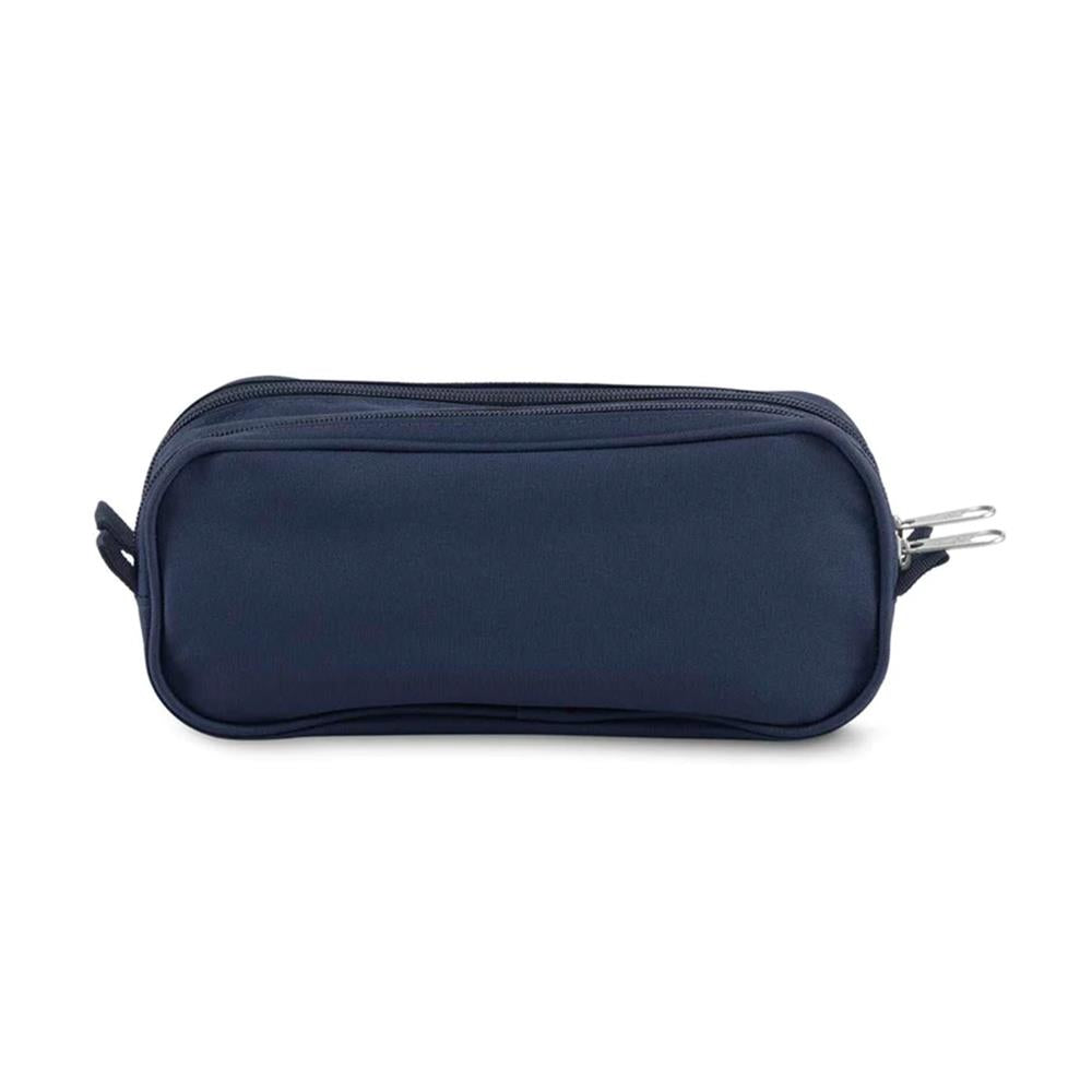 JanSport Large Accessory Pouch, Federmappe, Navy (blau), 1,3L, Zubehörtasche mit 2 Fächern