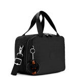 Kipling MIYO, Große Lunchbox, True Black (schwarz), Frühstückstasche mit Trolleyschlaufe