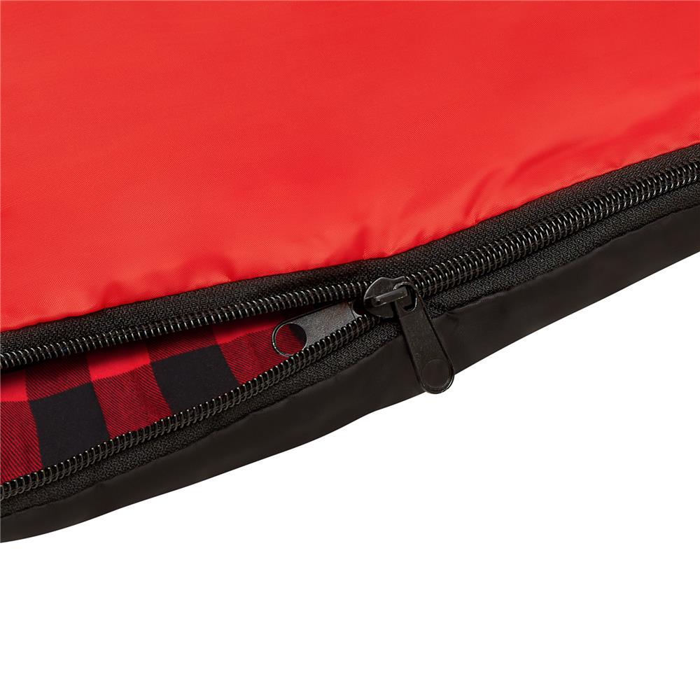 NILS CAMP Schlafsack NC2003 Schwarz/Rot Camping Deckenschlafsack