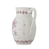 Bloomingville Wonderland Krug Rosa Steingut Weihnachtskrug 1606 ml