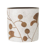 Bloomingville Janis Blumentopf Weiß Terrakotta Übertopf Dekotopf dänisches Design elegant floral