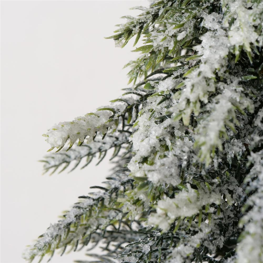 BOLTZE Weihnachtsbaum Tanni – Dekobaum aus Spießtanne & Kunststoff, beschneit, 33 cm hoch