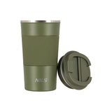 NILS Thermobecher 500 ml Edelstahl grün auslaufsicher Coffee-to-go-Becher für Camping Reisen Alltag