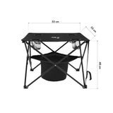 NILS CAMP Campingset Klapptisch + Klapptühle - Outdoor Set mit Kühltasche für Camping-Festival & Picknick