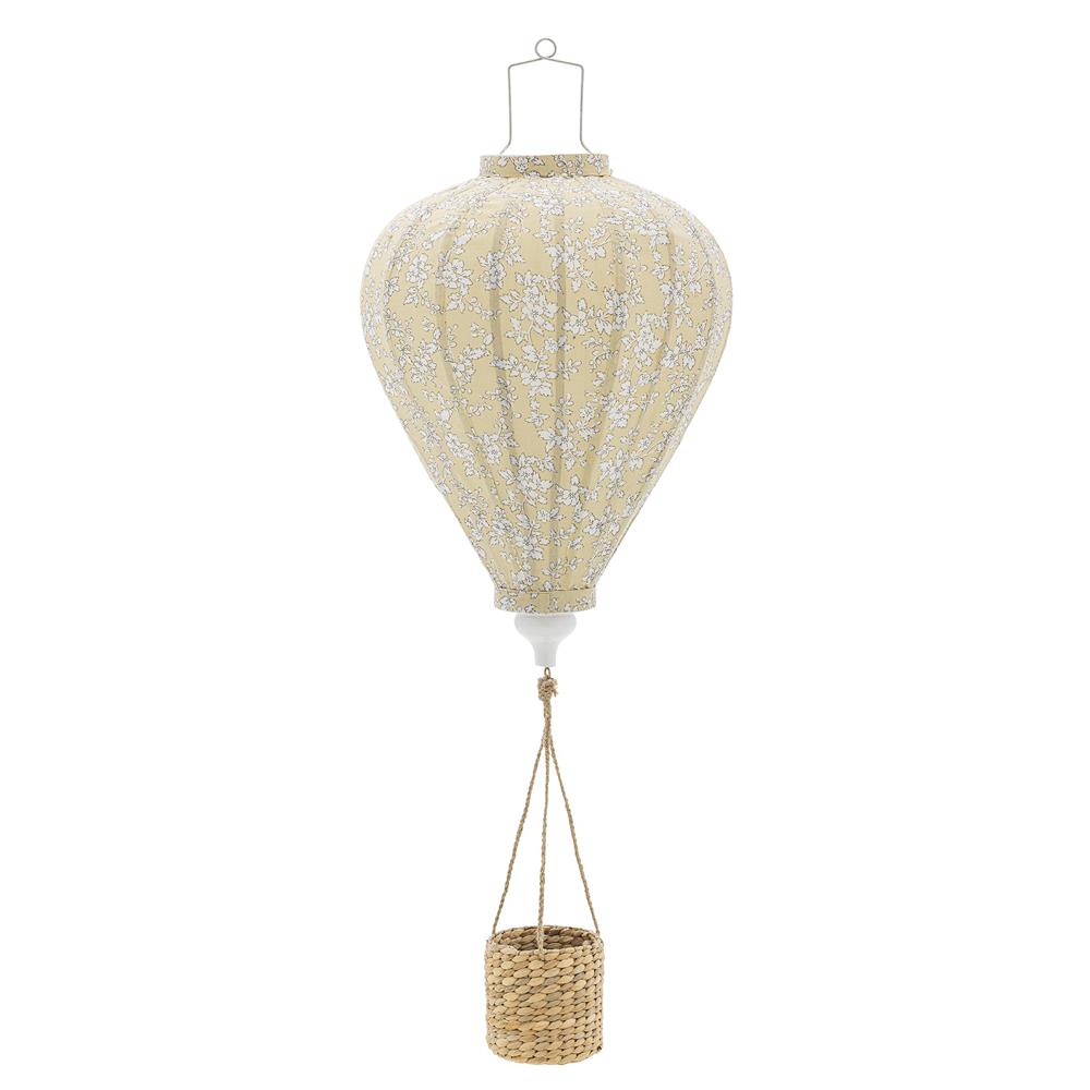 Bloomingville MINI Pomp Mobile, Gelb, Heißluftballon groß, Kinderzimmer, Dekoration