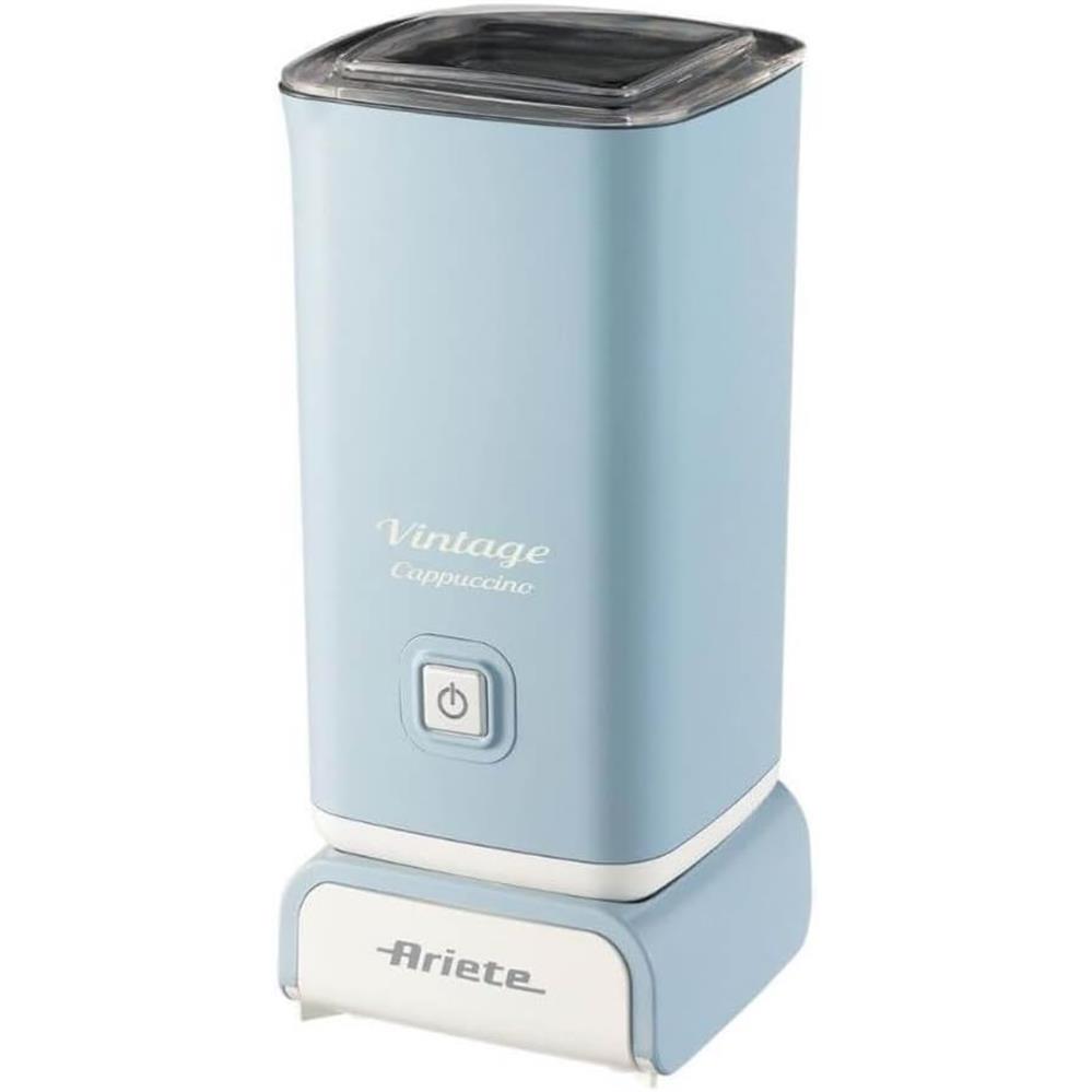 Ariete Vintage Milchaufschäumer, Blau, Elektrischer Milchschäumer, 250ml, 500W, Retro-Stil
