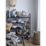 Bloomingville Salle Tablett 2er Set Natur Bambus Serviertablett Servierplatten dänisches Design
