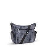 Kipling GABBIE S, Kleine Umhängetasche, Signature Print (blau), Schultertasche mit vielen Fächern