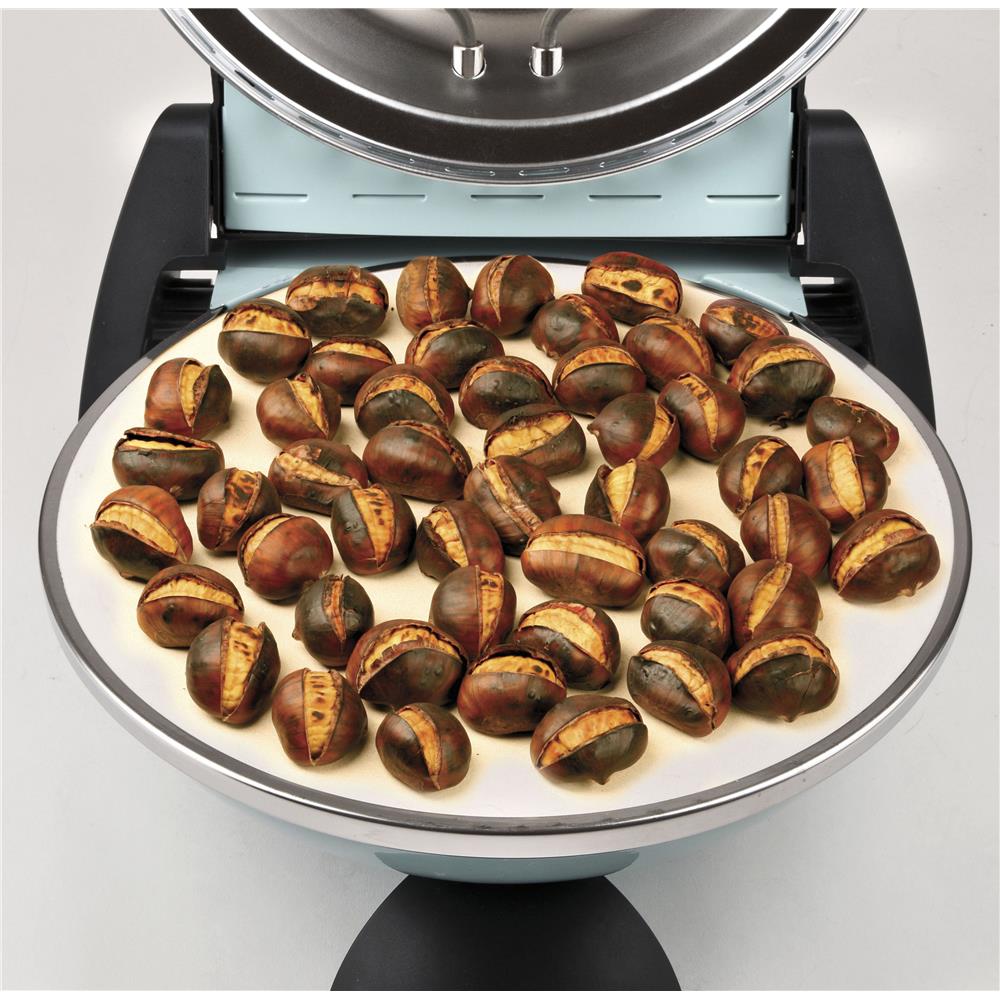 G3Ferrari elektrischer Pizzaofen Delizia 1200 W für Pizza Ø 31cm cool blue Pizzamaker mit feuerfestem Naturstein - Limitierte Edition