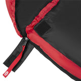 NILS CAMP Schlafsack Schwarz-Rot - Mumienschlafsack für Camping, Trekking & Outdoor