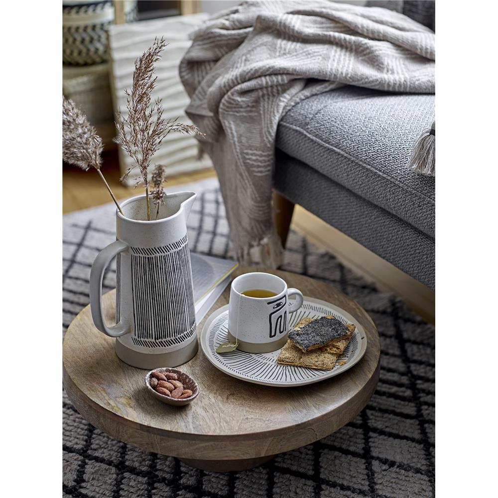 Bloomingville Eliana Becher 3er Set Grau Steingut 360 ml Tasse Dekotasse dänisches Design