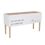 Bloomingville MINI Salam Bücherregal Standregal Igel Weiß 90 cm Kinderzimmer Spielzeugkiste Aufbewahrung