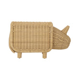 Bloomingville MINI Soffe Hocker mit Stauraum, Natur, Rattan, L53xH30xW24 cm